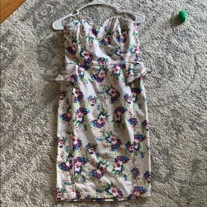 Floral sweetheart dress